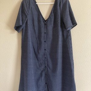 NWOT Glamorous Tall Navy Gingham Dress